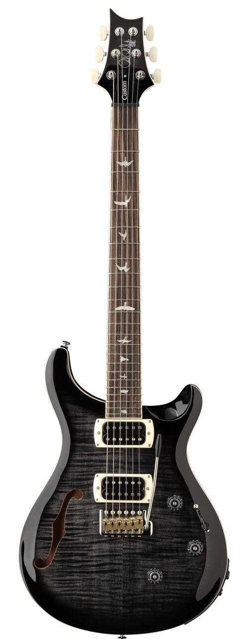 PRS 24 custom se PRS ギター SE Charcoal in Guitar Electric Piezo Semi-Hollow 24 Custom ギター